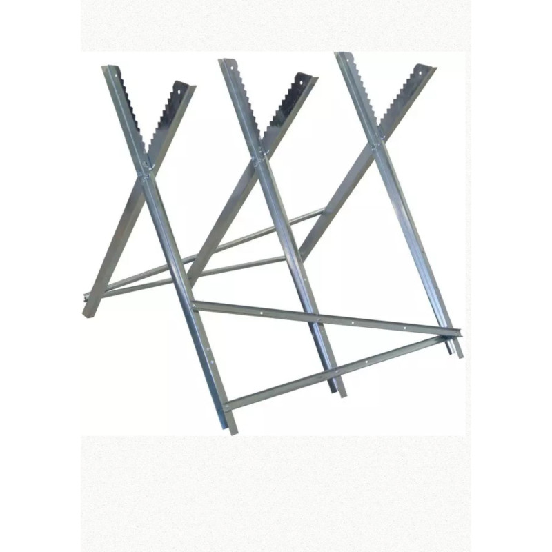 Chevalet métallique galvanisé pliable - 3 positions