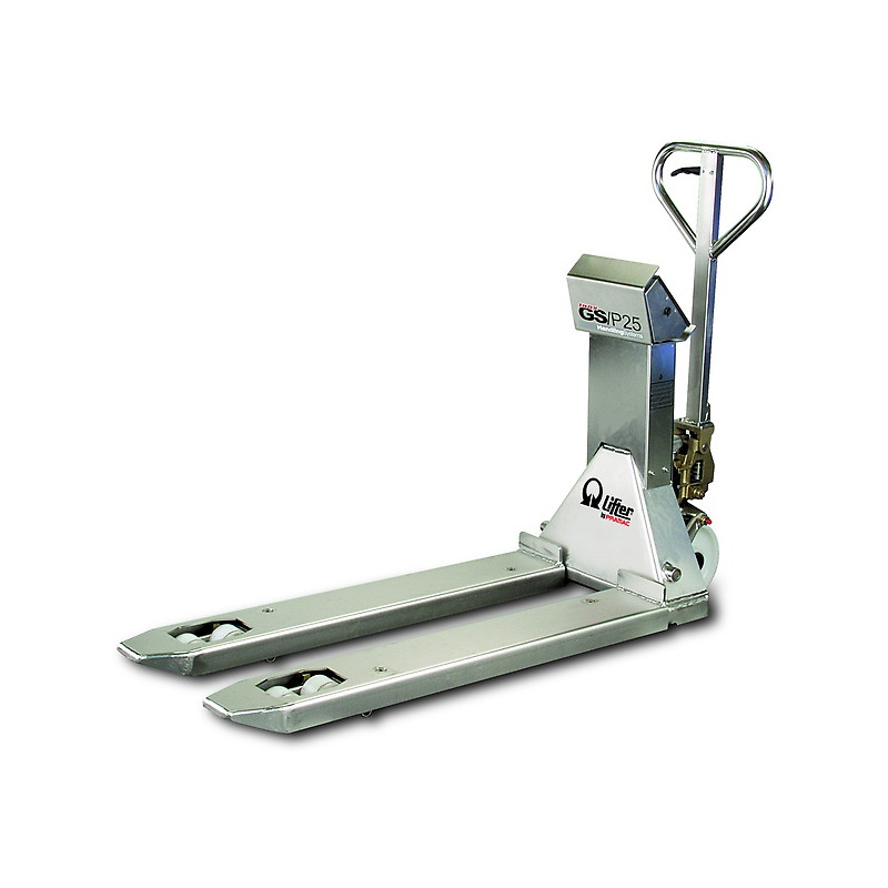 Transpalette manuel  PESEUR  INOX 2,5T  GS/P EVO INOX  25 S4 - PRAMAC  -  NBV 1150X525