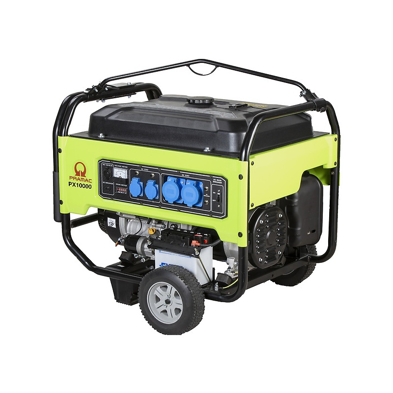 Groupe portable avec kit brouette AVR Monophasé PX10000 - 9,3 Kw démarrage manuel et électrique